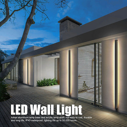 Modern LED Wall Light IP43 Waterproof Garden Strip Wall Lamp for Courtyard Passage 85-265V V1294-YM0523-3119220041411