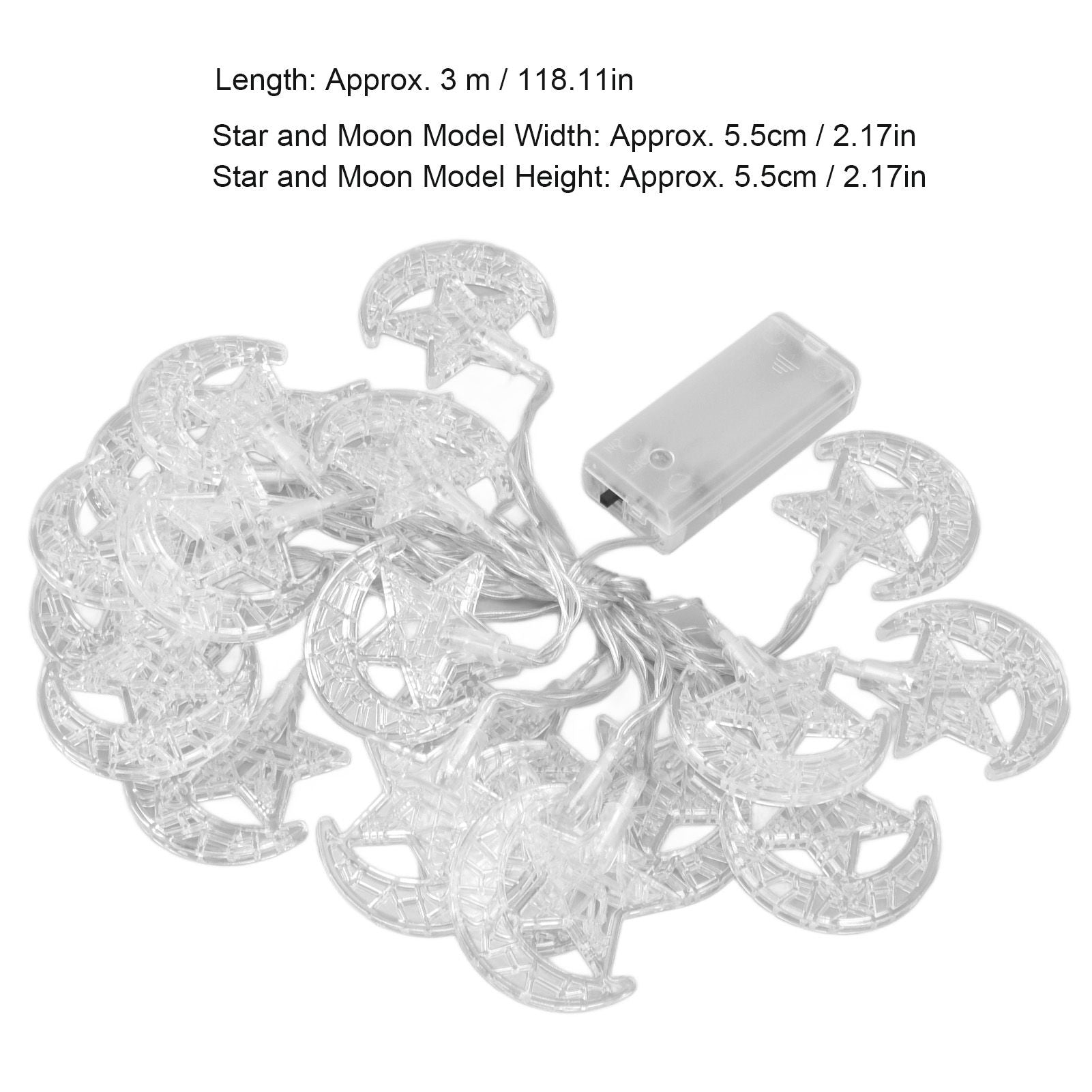 20LED Ramadan Lamp String Fairy Ornament Eid Mubarak String Lights 3 Meter for Wedding Birthday Party V1294-YM0523-3119220041711