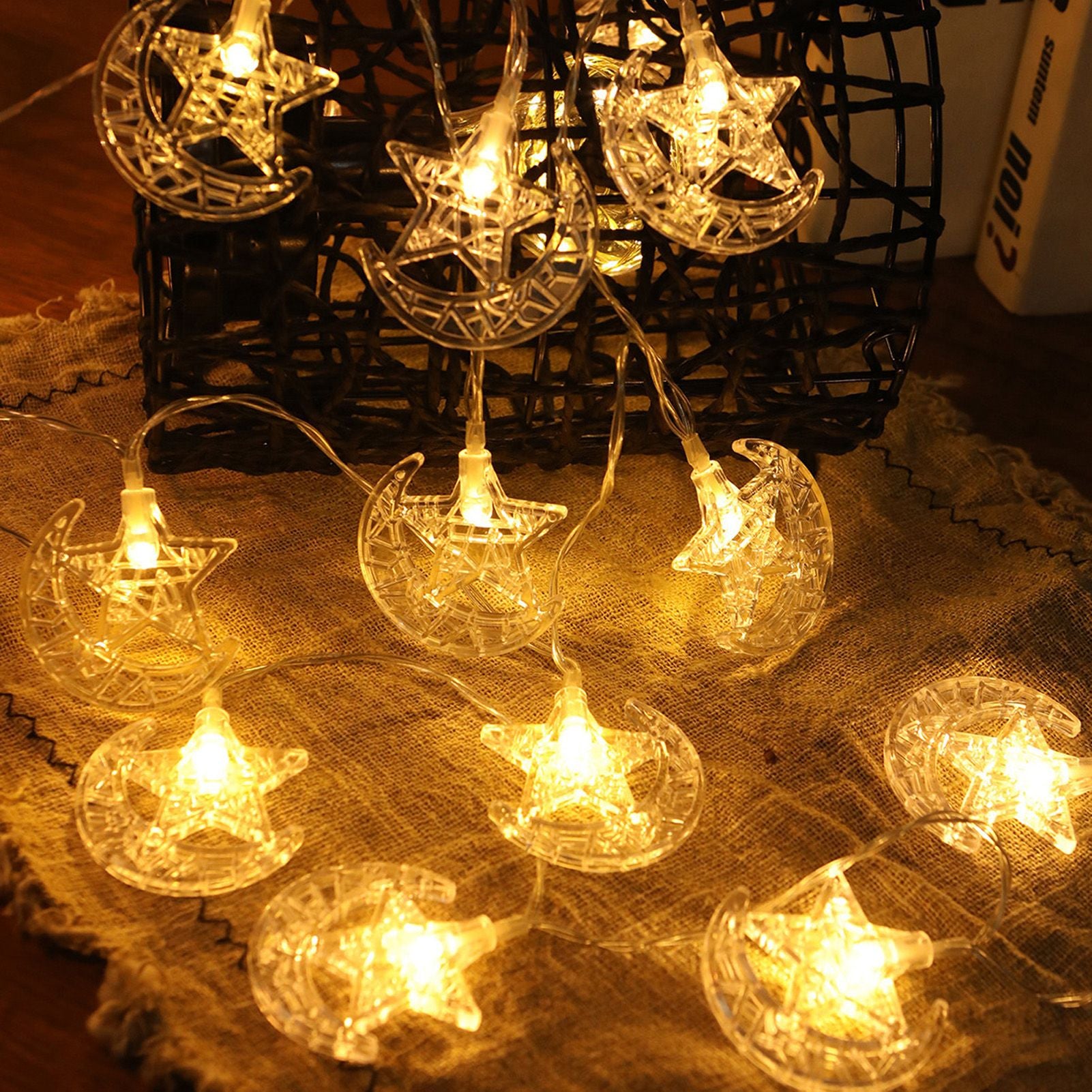 20LED Ramadan Lamp String Fairy Ornament Eid Mubarak String Lights 3 Meter for Wedding Birthday Party V1294-YM0523-3119220041711