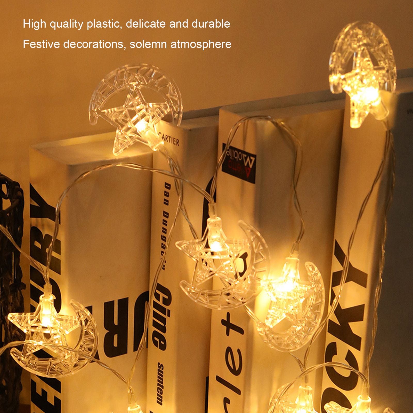 20LED Ramadan Lamp String Fairy Ornament Eid Mubarak String Lights 3 Meter for Wedding Birthday Party V1294-YM0523-3119220041711