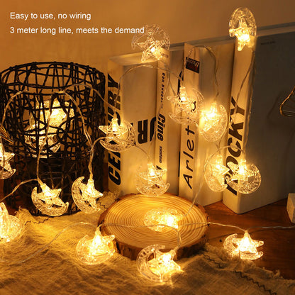 20LED Ramadan Lamp String Fairy Ornament Eid Mubarak String Lights 3 Meter for Wedding Birthday Party V1294-YM0523-3119220041711