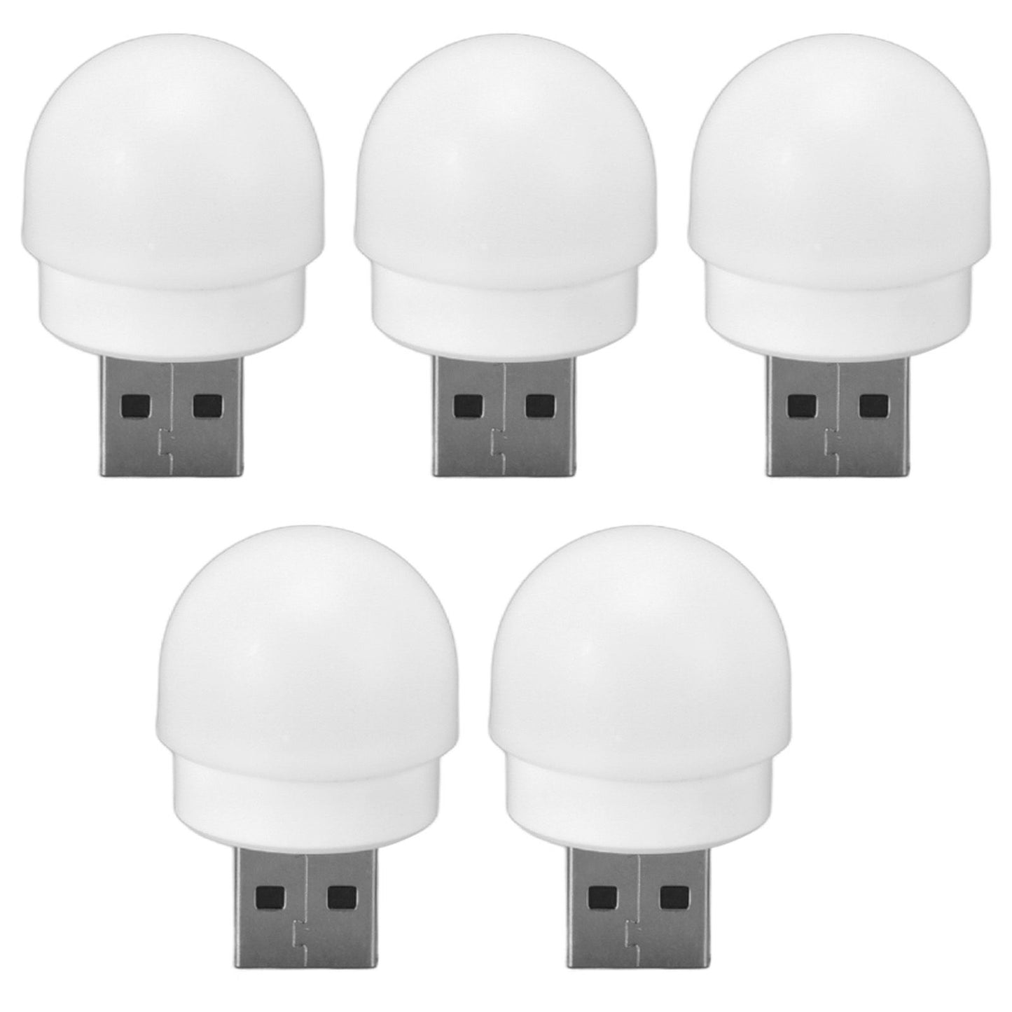 5pcs USB Night Lights Plug In Energy Saving Eye Protection Mini LED Bulb for Bedroom Bathroom Nursery Hallway V1294-YM0523-3119220041911