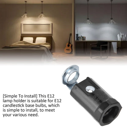 10PCS 125V E12 Lamp Holder E12 Hanging Light Lampholder Lamp Base for Household Office 43mm / 1.7in V1294-YM0523-3119220042111