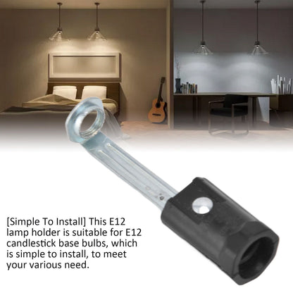 10PCS 125V E12 Lamp Holder E12 Hanging Light Lampholder Lamp Base for Household Office 78mm / 3.1in V1294-YM0523-3119220042115
