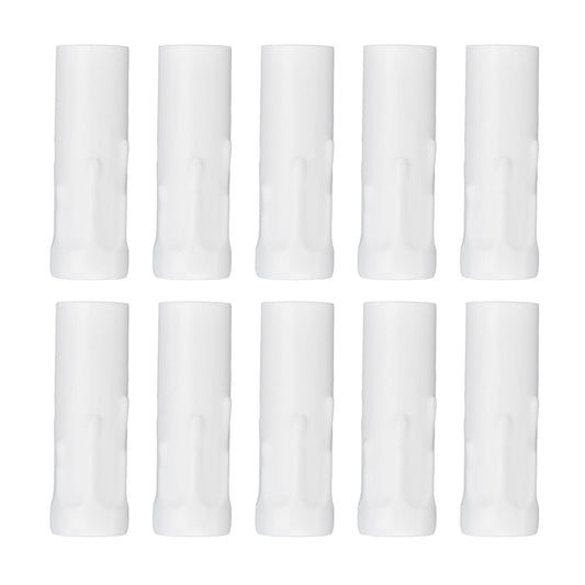 10Pcs E14 Metal Tube for Candle Lamp Holder Lamp Base Lighting Accessories 25x80mm White V1294-YM0523-3119220043111