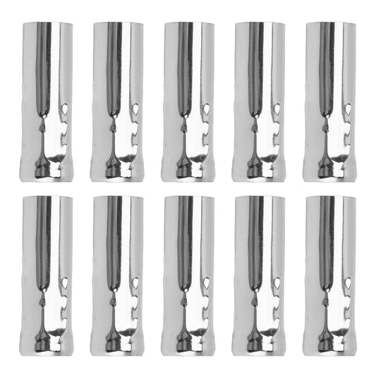 10Pcs E14 Metal Tube for Candle Lamp Holder Lamp Base Lighting Accessories 25x80mm Chrome V1294-YM0523-3119220043113