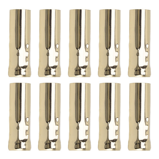 10Pcs E14 Metal Tube for Candle Lamp Holder Lamp Base Lighting Accessories 25x80mm Gold V1294-YM0523-3119220043114