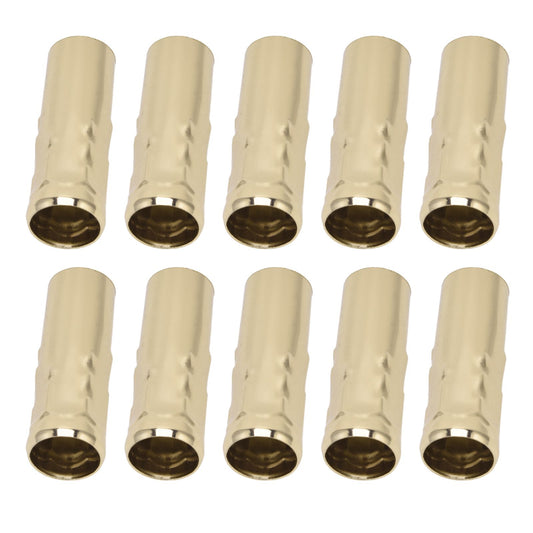 10Pcs E14 Metal Tube for Candle Lamp Holder Lamp Base Lighting Accessories 25x80mm Gold V1294-YM0523-3119220043114