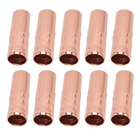 10Pcs E14 Metal Tube for Candle Lamp Holder Lamp Base Lighting Accessories 25x80mm Rose Gold V1294-YM0523-3119220043115