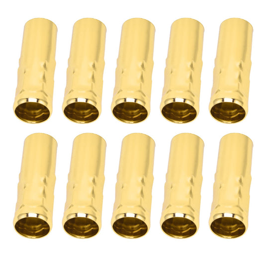 10Pcs E14 Metal Tube for Candle Lamp Holder Lamp Base Lighting Accessories 25x80mm Electrophoresis Gold V1294-YM0523-3119220043116