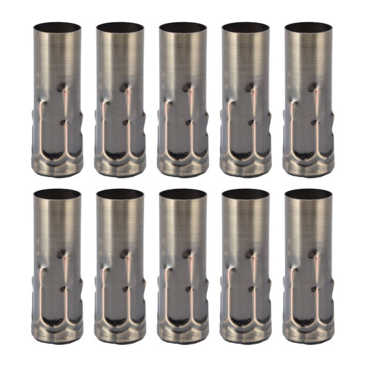 10Pcs E14 Metal Tube for Candle Lamp Holder Lamp Base Lighting Accessories 25x80mm Bronze V1294-YM0523-3119220043117
