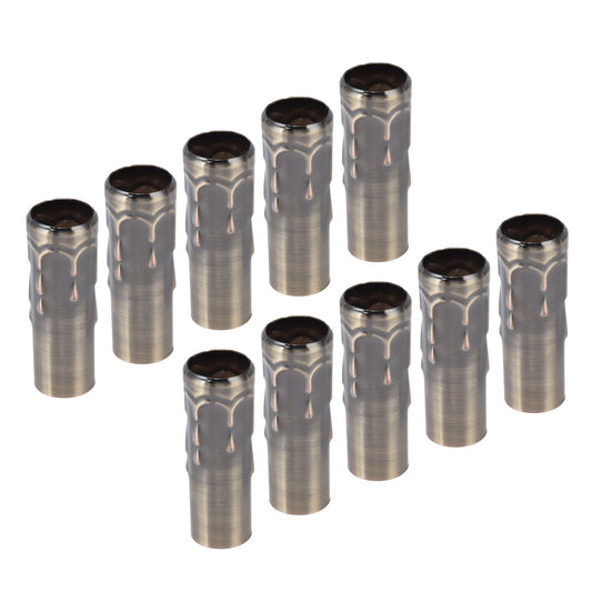 10Pcs E14 Metal Tube for Candle Lamp Holder Lamp Base Lighting Accessories 25x80mm Bronze V1294-YM0523-3119220043117