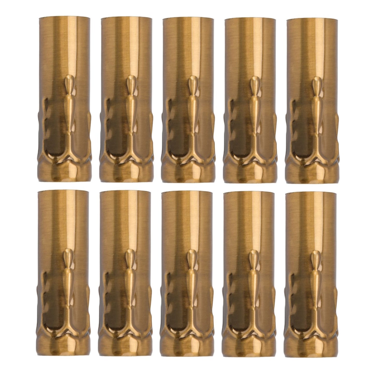 10Pcs E14 Metal Tube for Candle Lamp Holder Lamp Base Lighting Accessories 25x80mm Gold Bronze V1294-YM0523-3119220043118