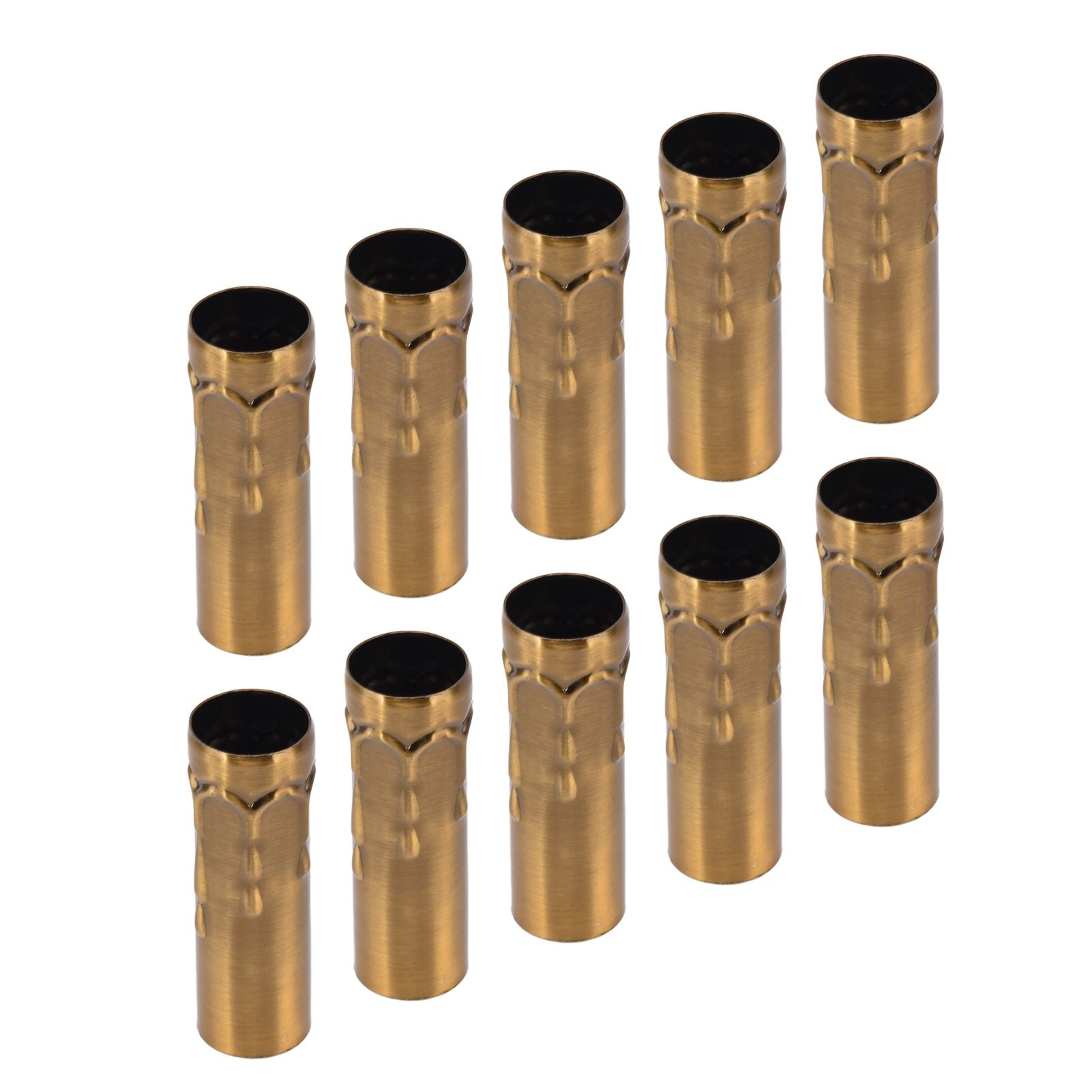 10Pcs E14 Metal Tube for Candle Lamp Holder Lamp Base Lighting Accessories 25x80mm Gold Bronze V1294-YM0523-3119220043118