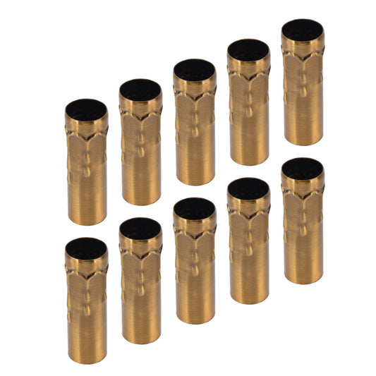 10Pcs E14 Metal Tube for Candle Lamp Holder Lamp Base Lighting Accessories 25x80mm Gold Bronze V1294-YM0523-3119220043118