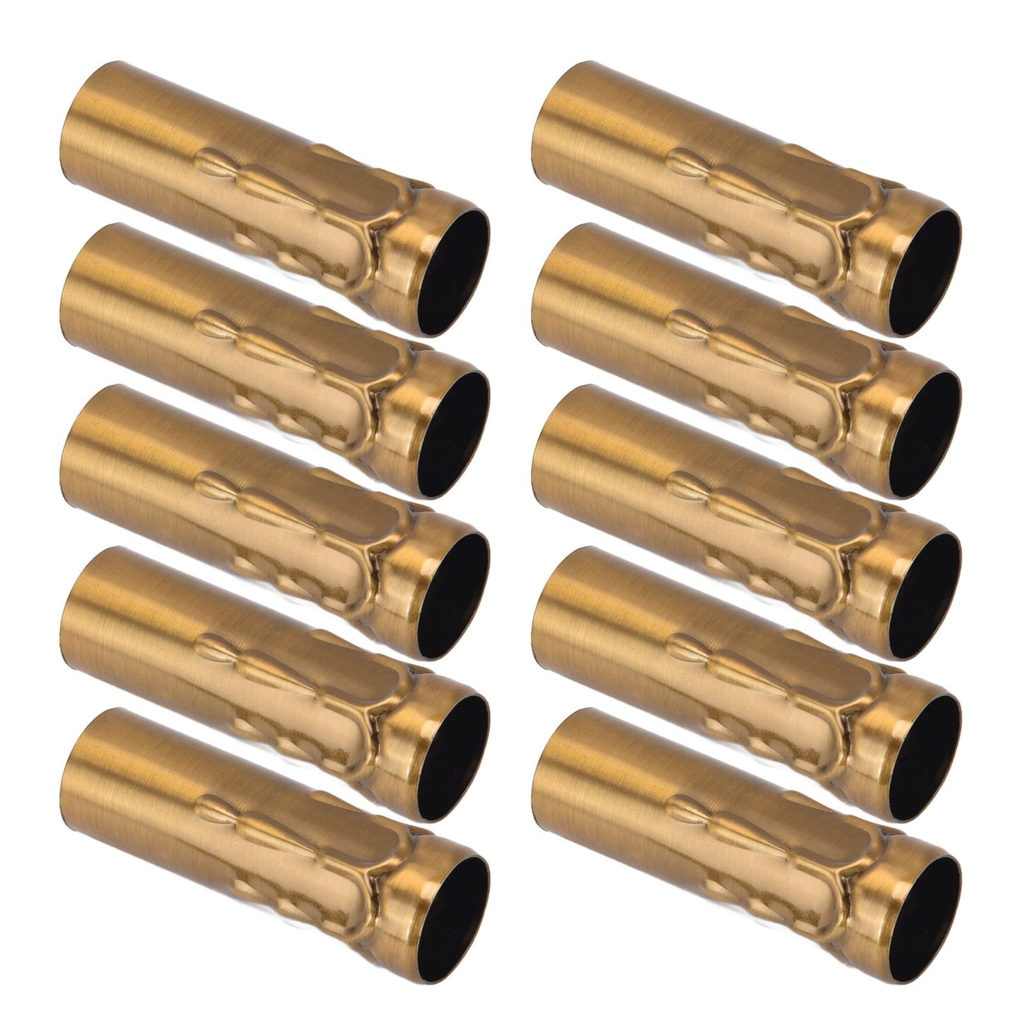 10Pcs E14 Metal Tube for Candle Lamp Holder Lamp Base Lighting Accessories 25x80mm Gold Bronze V1294-YM0523-3119220043118