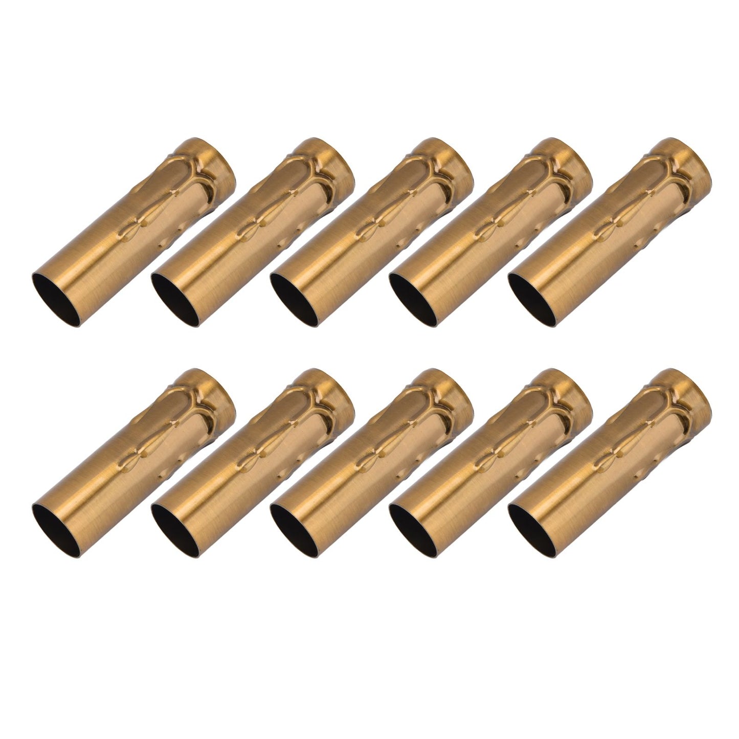 10Pcs E14 Metal Tube for Candle Lamp Holder Lamp Base Lighting Accessories 25x80mm Gold Bronze V1294-YM0523-3119220043118