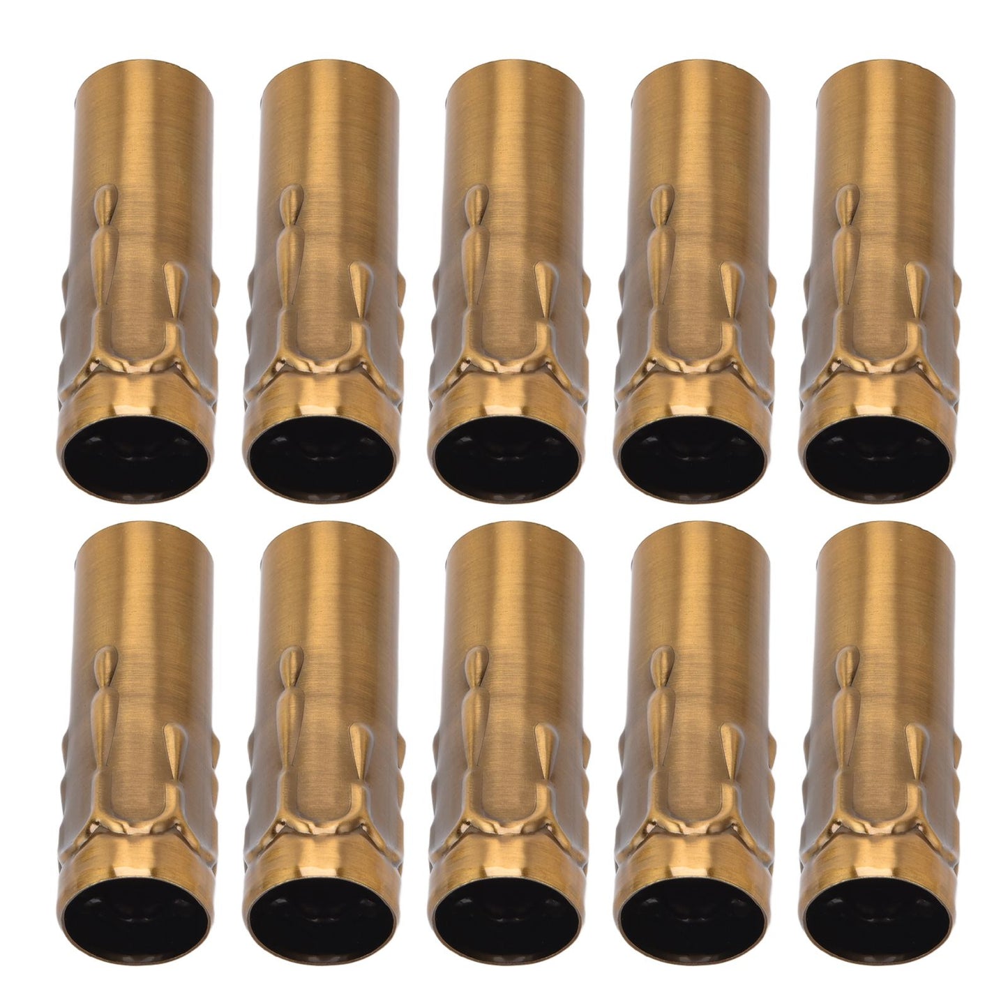 10Pcs E14 Metal Tube for Candle Lamp Holder Lamp Base Lighting Accessories 25x80mm Gold Bronze V1294-YM0523-3119220043118