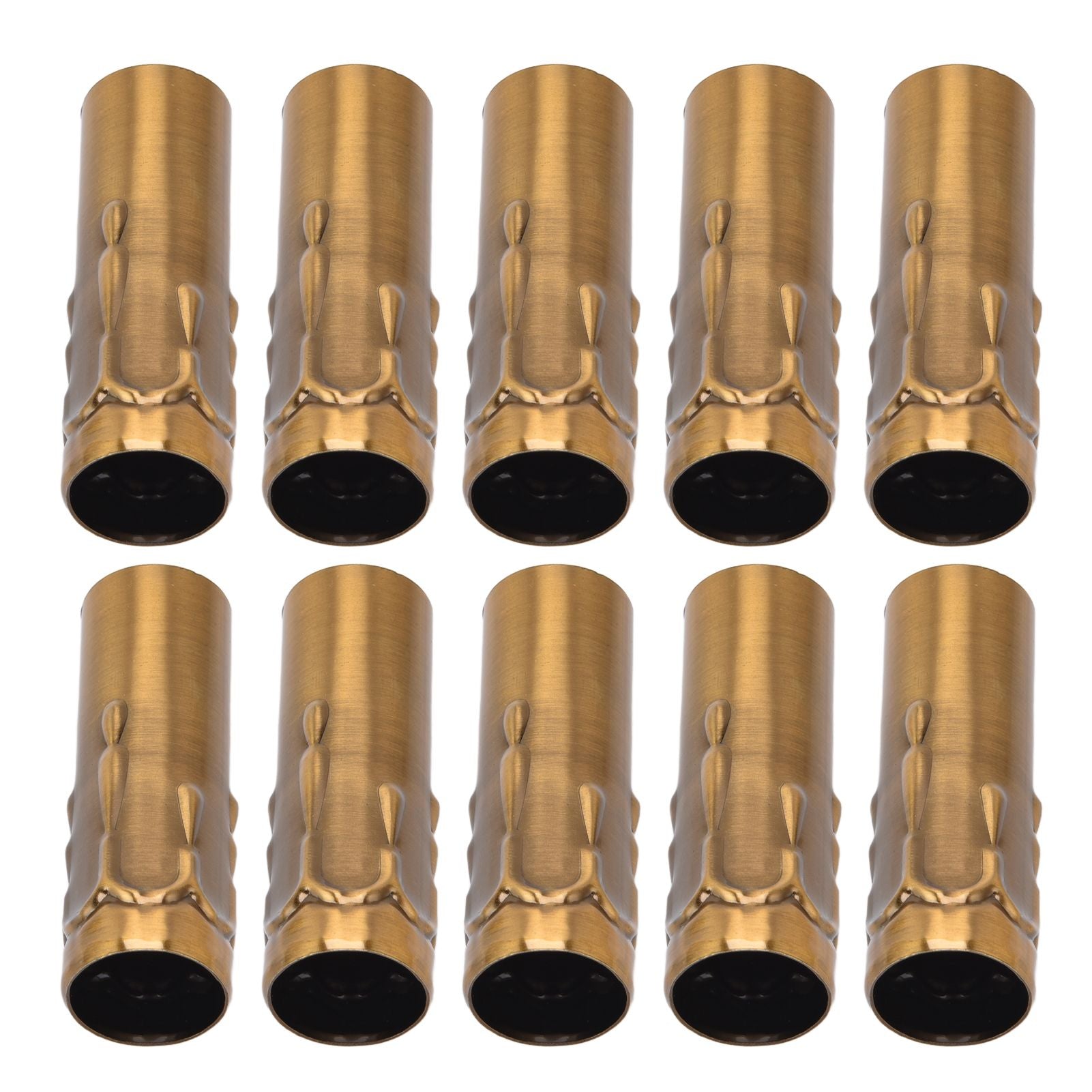 10Pcs E14 Metal Tube for Candle Lamp Holder Lamp Base Lighting Accessories 25x80mm Gold Bronze V1294-YM0523-3119220043118