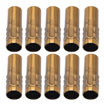 10Pcs E14 Metal Tube for Candle Lamp Holder Lamp Base Lighting Accessories 25x80mm Gold Bronze V1294-YM0523-3119220043118