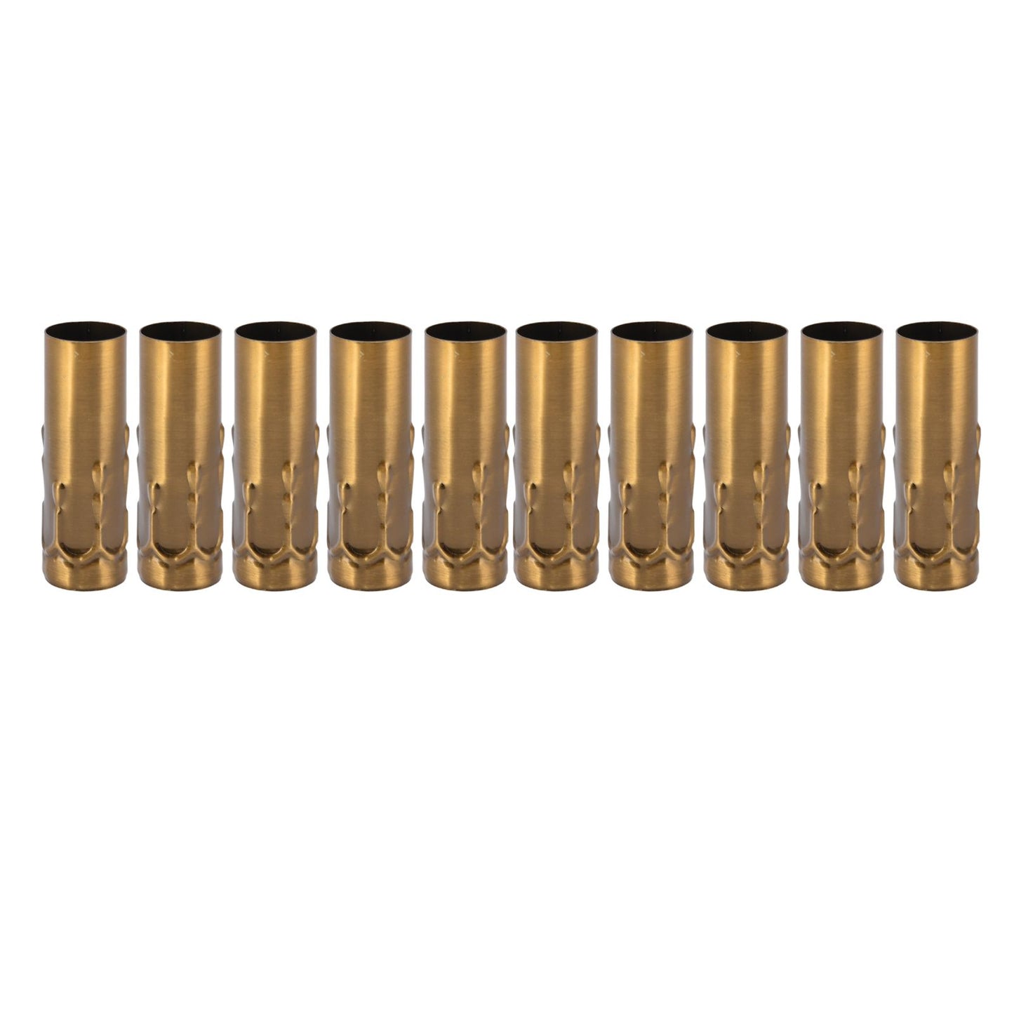10Pcs E14 Metal Tube for Candle Lamp Holder Lamp Base Lighting Accessories 25x80mm Gold Bronze V1294-YM0523-3119220043118