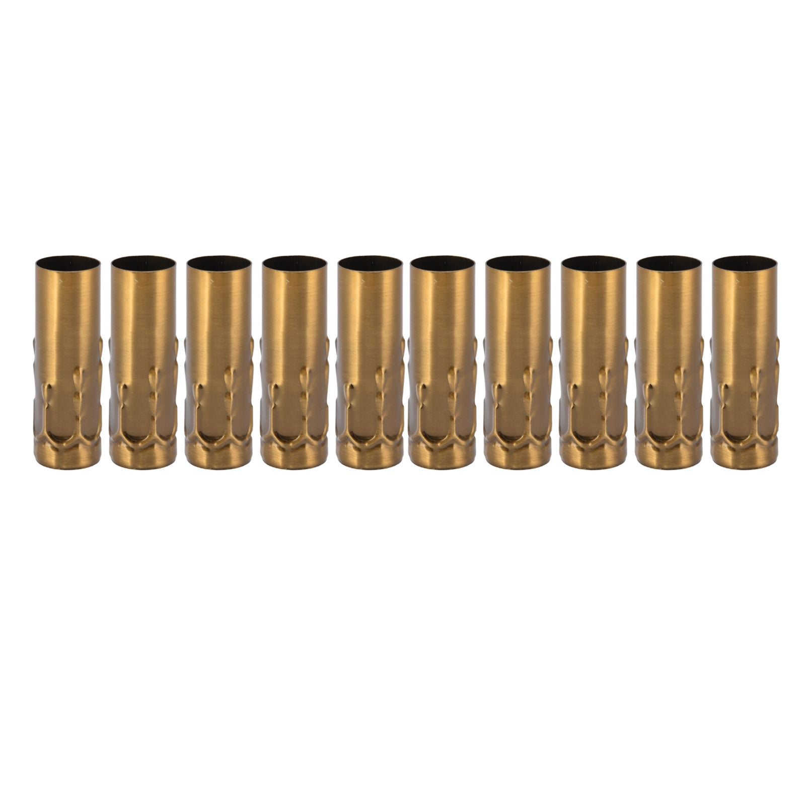 10Pcs E14 Metal Tube for Candle Lamp Holder Lamp Base Lighting Accessories 25x80mm Gold Bronze V1294-YM0523-3119220043118