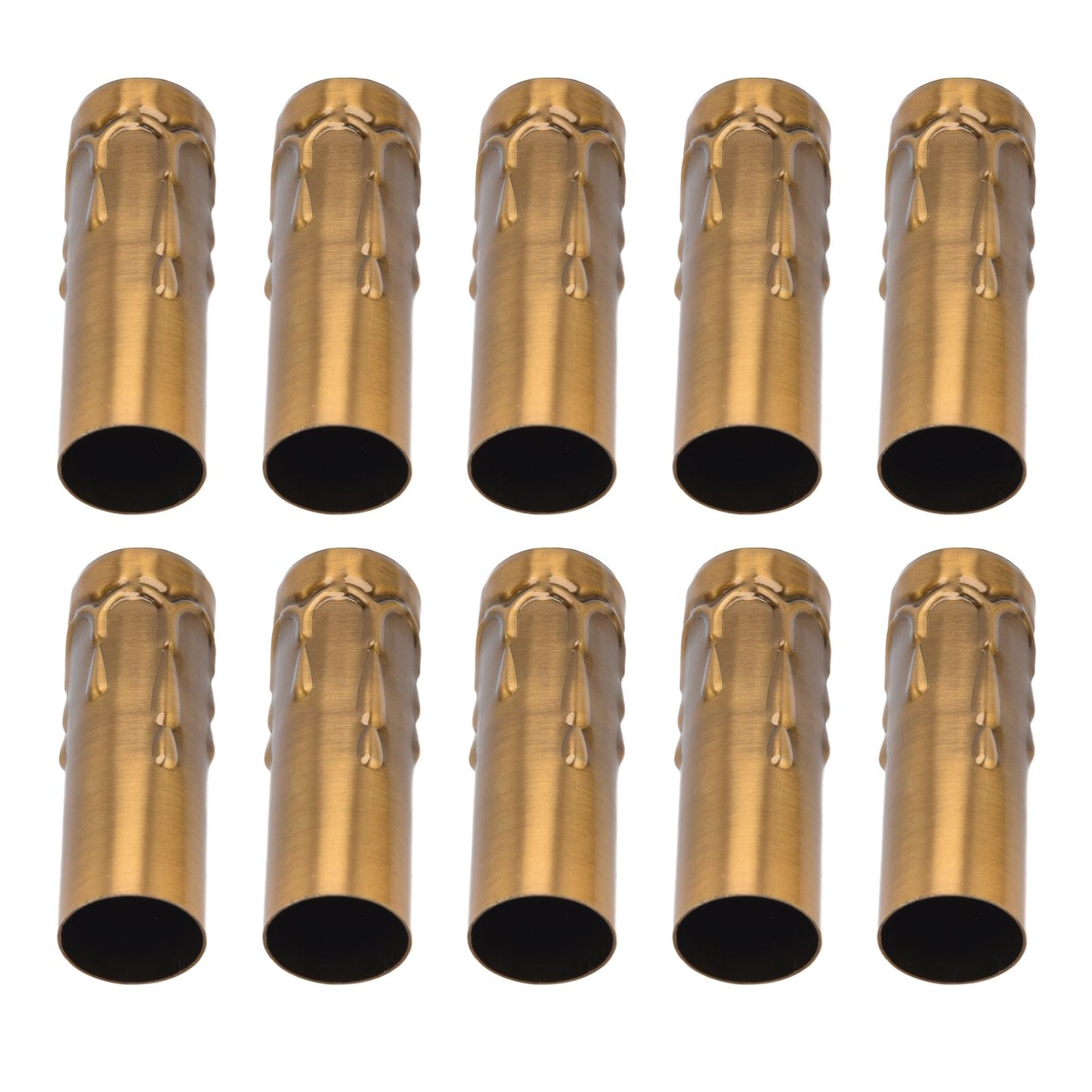 10Pcs E14 Metal Tube for Candle Lamp Holder Lamp Base Lighting Accessories 25x80mm Gold Bronze V1294-YM0523-3119220043118