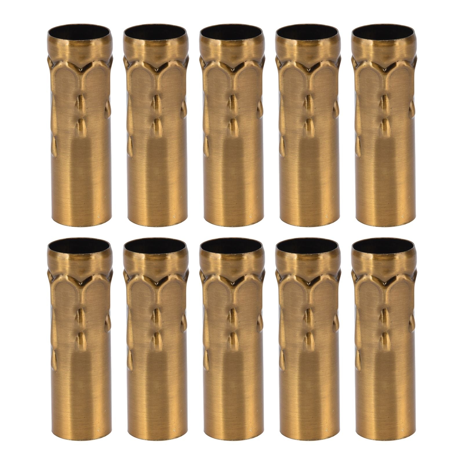 10Pcs E14 Metal Tube for Candle Lamp Holder Lamp Base Lighting Accessories 25x80mm Gold Bronze V1294-YM0523-3119220043118