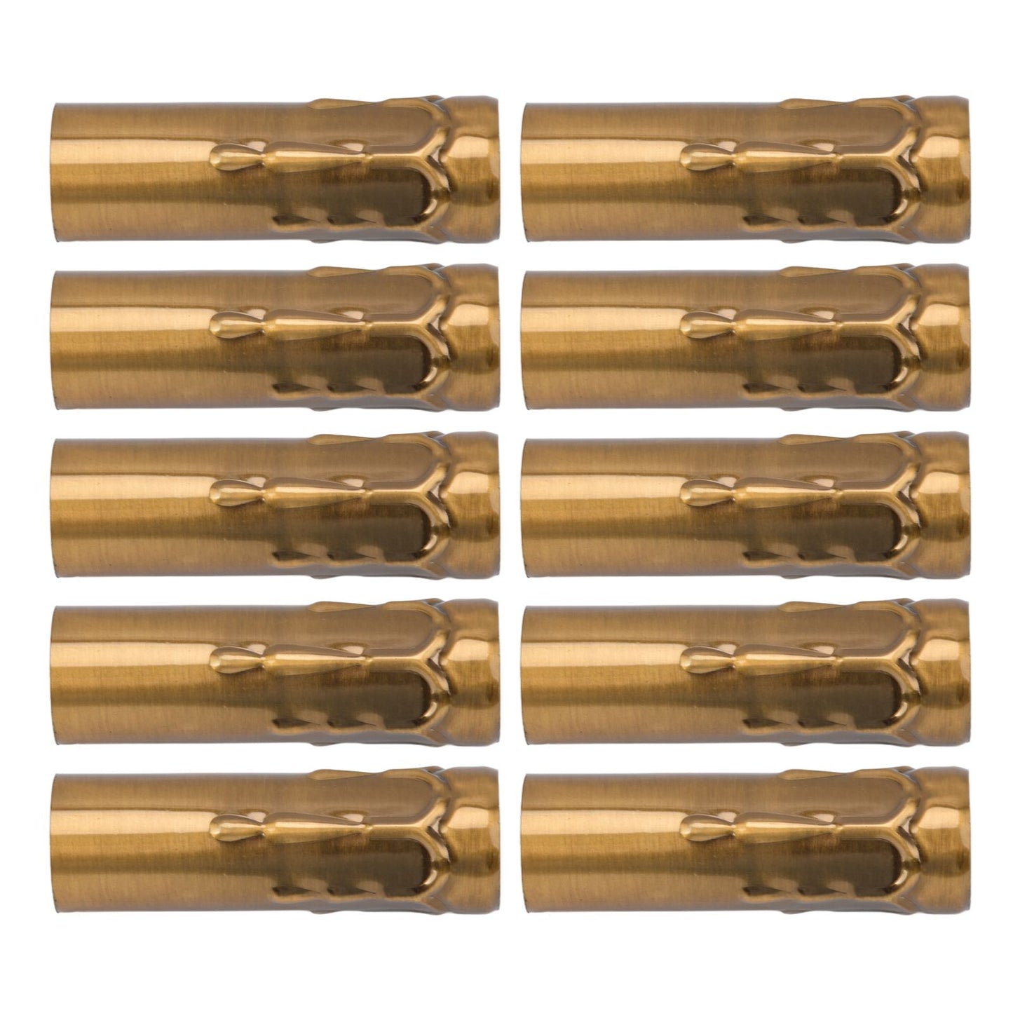10Pcs E14 Metal Tube for Candle Lamp Holder Lamp Base Lighting Accessories 25x80mm Gold Bronze V1294-YM0523-3119220043118