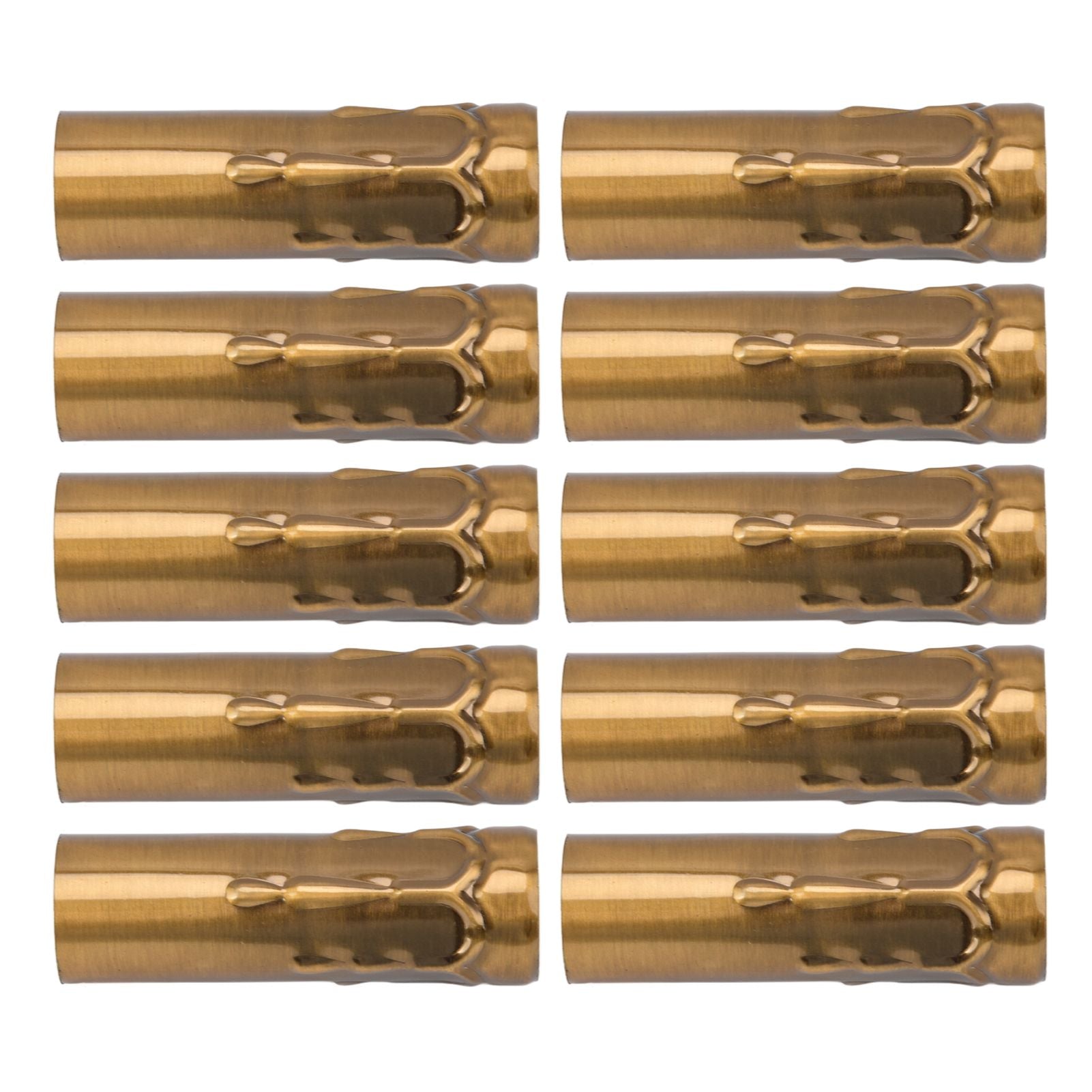 10Pcs E14 Metal Tube for Candle Lamp Holder Lamp Base Lighting Accessories 25x80mm Gold Bronze V1294-YM0523-3119220043118