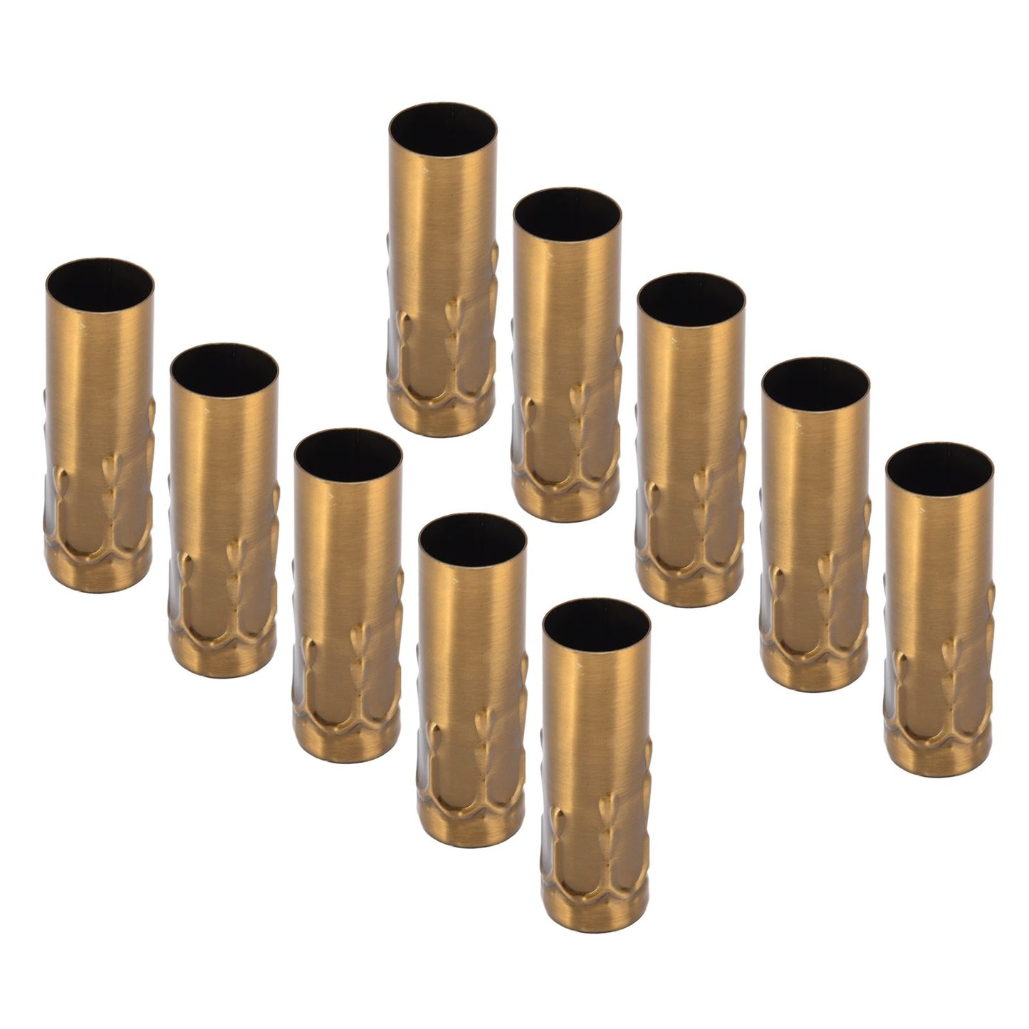 10Pcs E14 Metal Tube for Candle Lamp Holder Lamp Base Lighting Accessories 25x80mm Gold Bronze V1294-YM0523-3119220043118