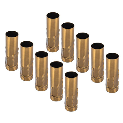 10Pcs E14 Metal Tube for Candle Lamp Holder Lamp Base Lighting Accessories 25x80mm Gold Bronze V1294-YM0523-3119220043118