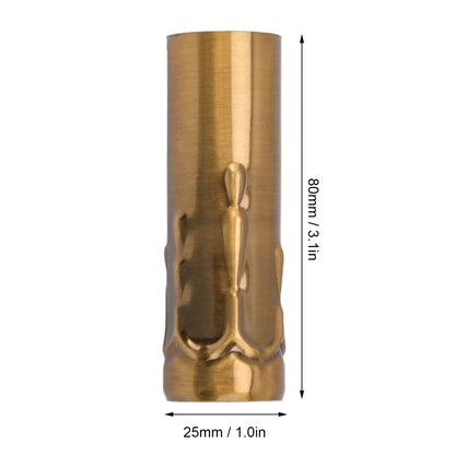 10Pcs E14 Metal Tube for Candle Lamp Holder Lamp Base Lighting Accessories 25x80mm Gold Bronze V1294-YM0523-3119220043118
