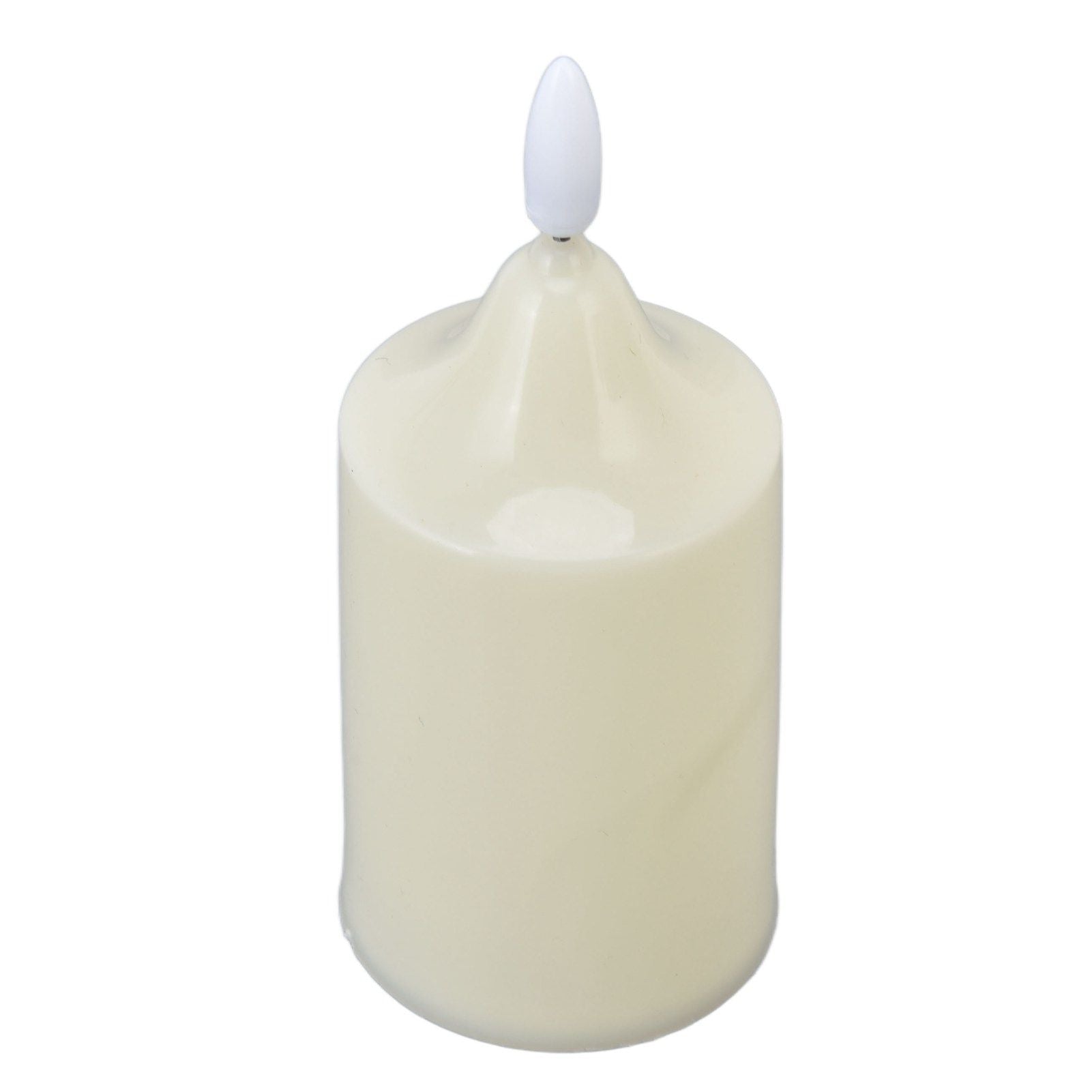 Flameless Candles Multipurpose Decorative LED Pillar Candles for Holiday Wedding Birthday Party 13x5.2cm / V1294-YM0523-3119220043912