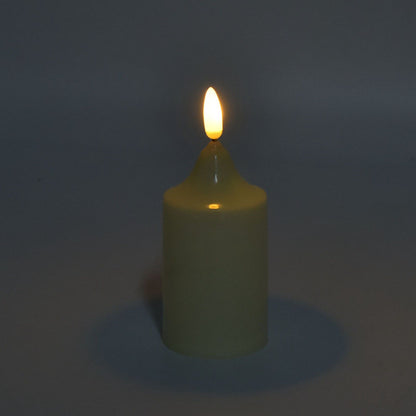 Flameless Candles Multipurpose Decorative LED Pillar Candles for Holiday Wedding Birthday Party 13x5.2cm / V1294-YM0523-3119220043912