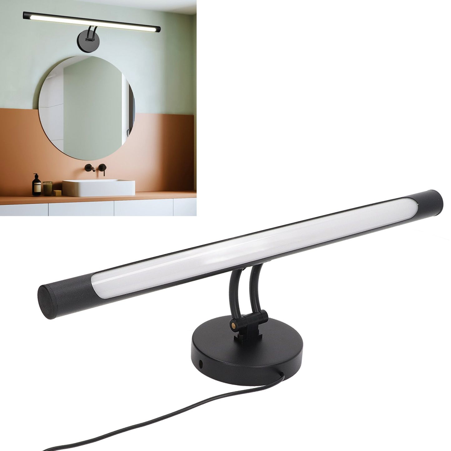 LED Light Bar Touch Switch Dimmable USB Power 3 Modes White Warm Natural Light Bright LED LED Light Stick for V1294-YM0523-3119220044111