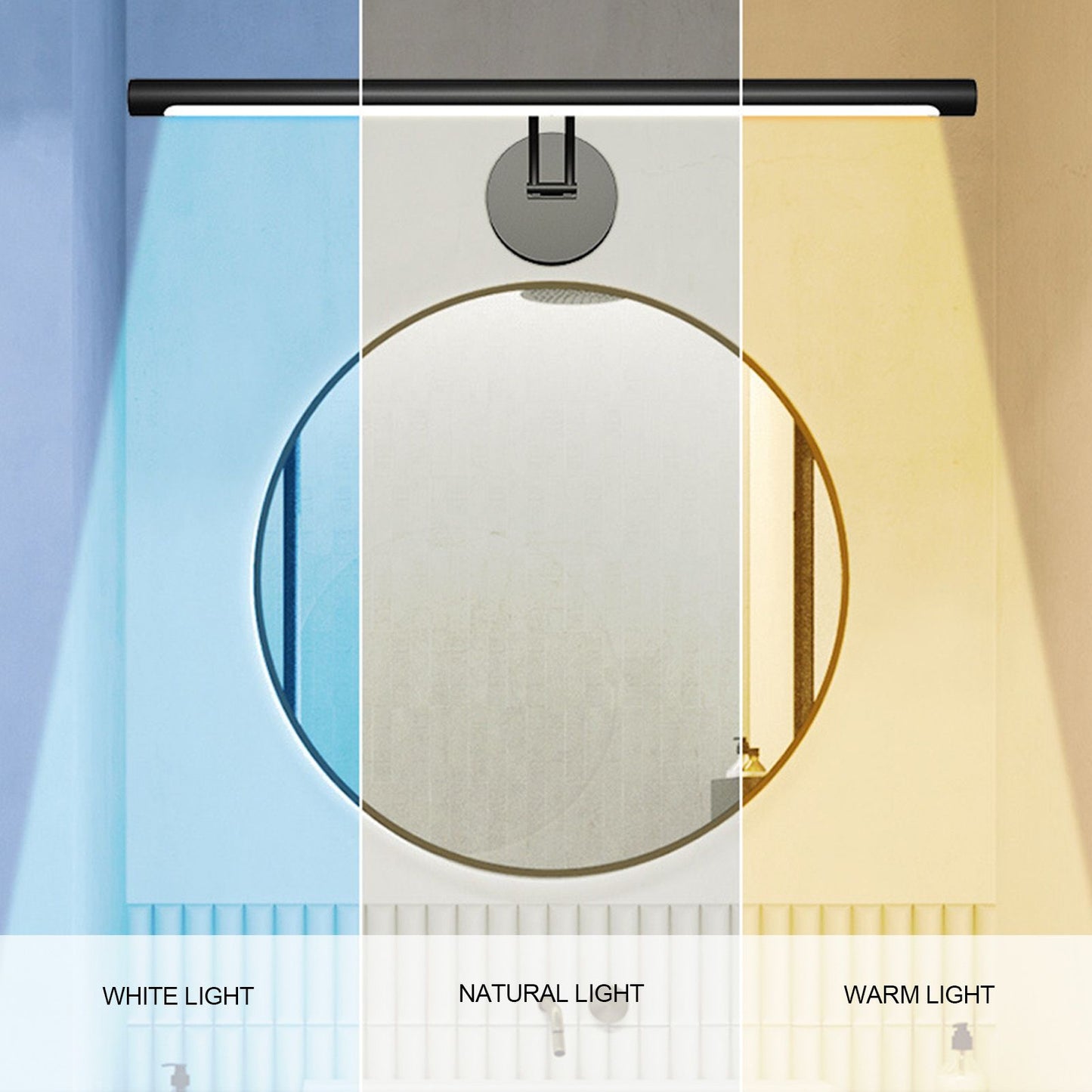 LED Light Bar Touch Switch Dimmable USB Power 3 Modes White Warm Natural Light Bright LED LED Light Stick for V1294-YM0523-3119220044111