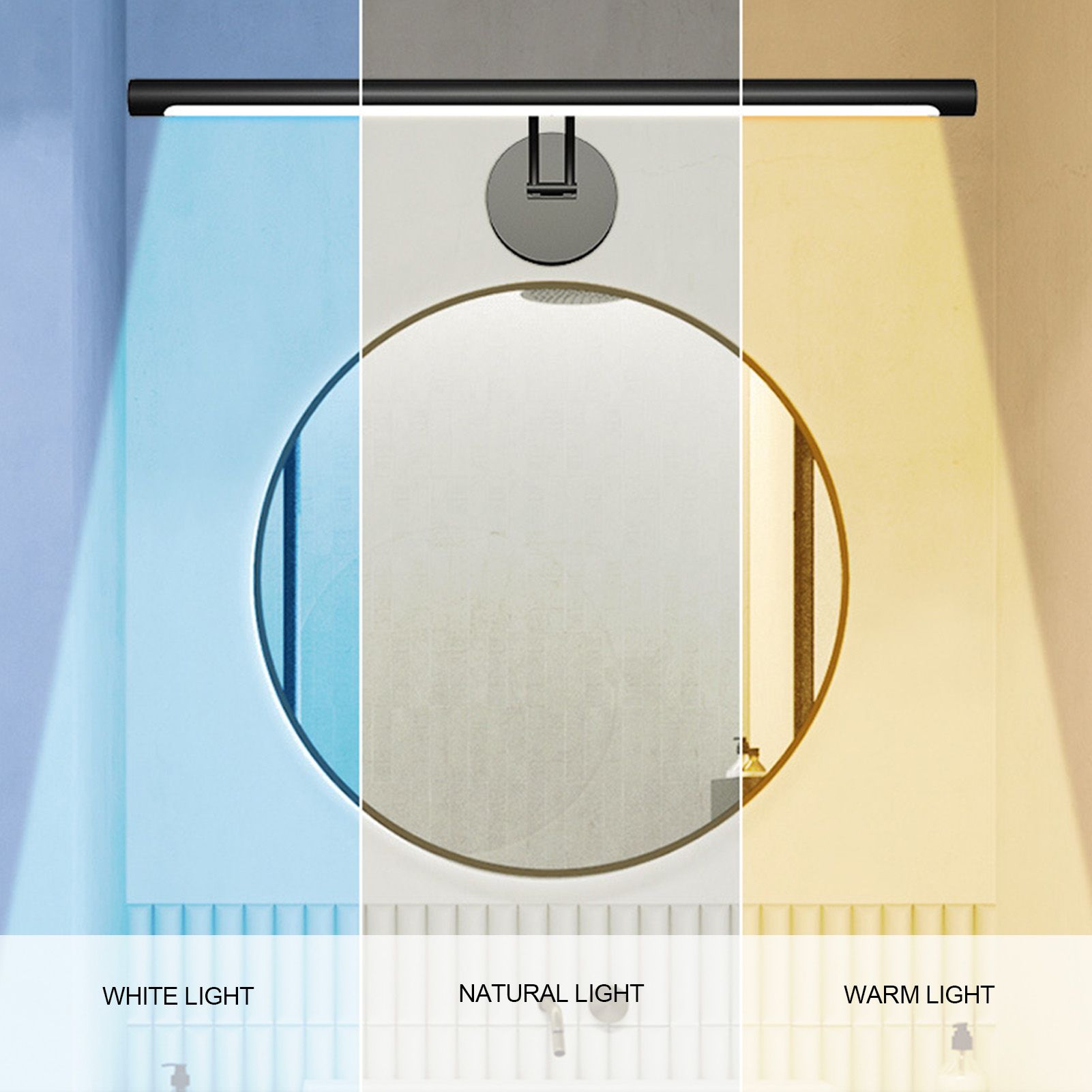 LED Light Bar Touch Switch Dimmable USB Power 3 Modes White Warm Natural Light Bright LED LED Light Stick for V1294-YM0523-3119220044111