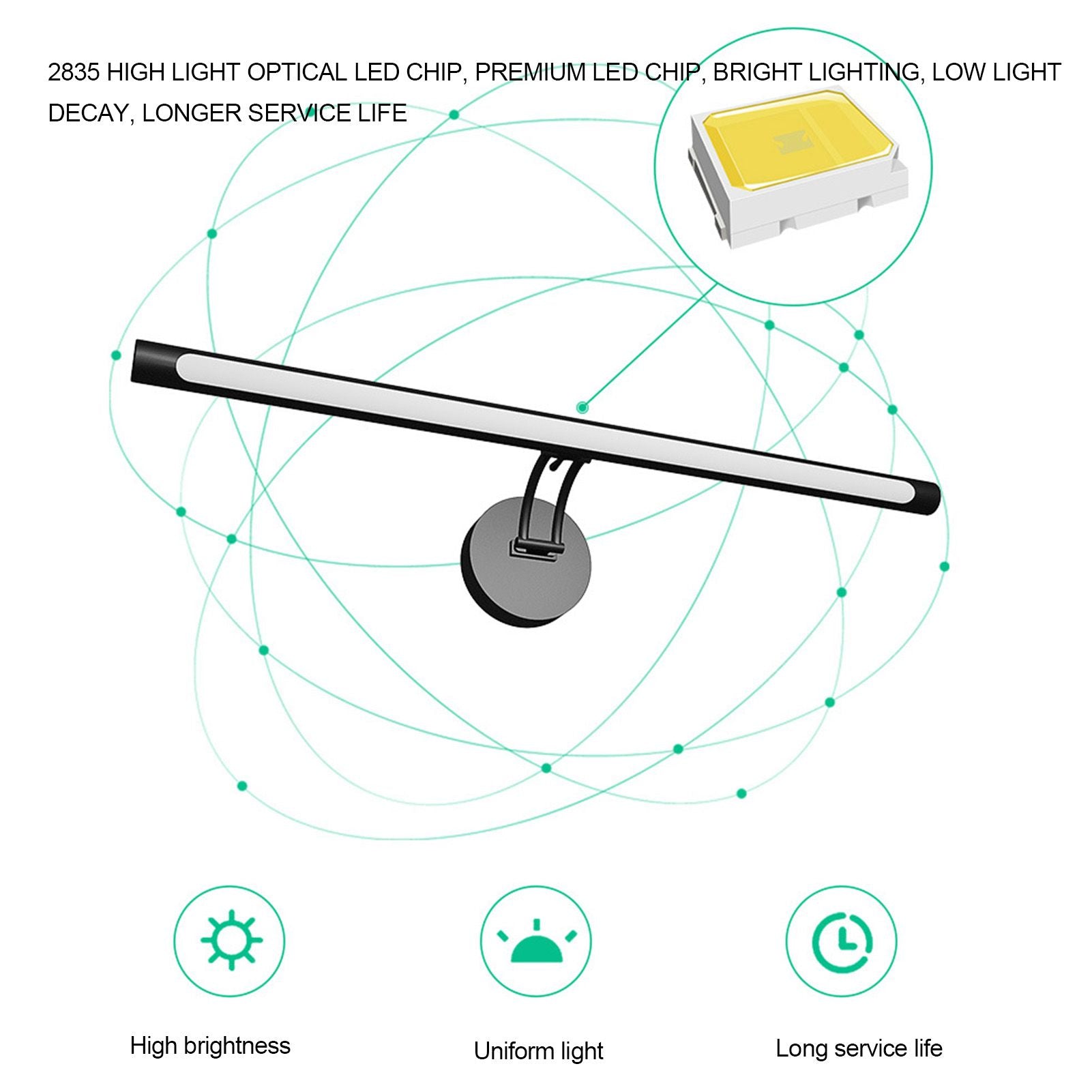 LED Light Bar Touch Switch Dimmable USB Power 3 Modes White Warm Natural Light Bright LED LED Light Stick for V1294-YM0523-3119220044111