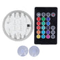 RGB Underwater Spot Light with Remote Control Submersible LED Light IP68 Waterproof for Aquarium Pond V1294-YM0523-3119220044411