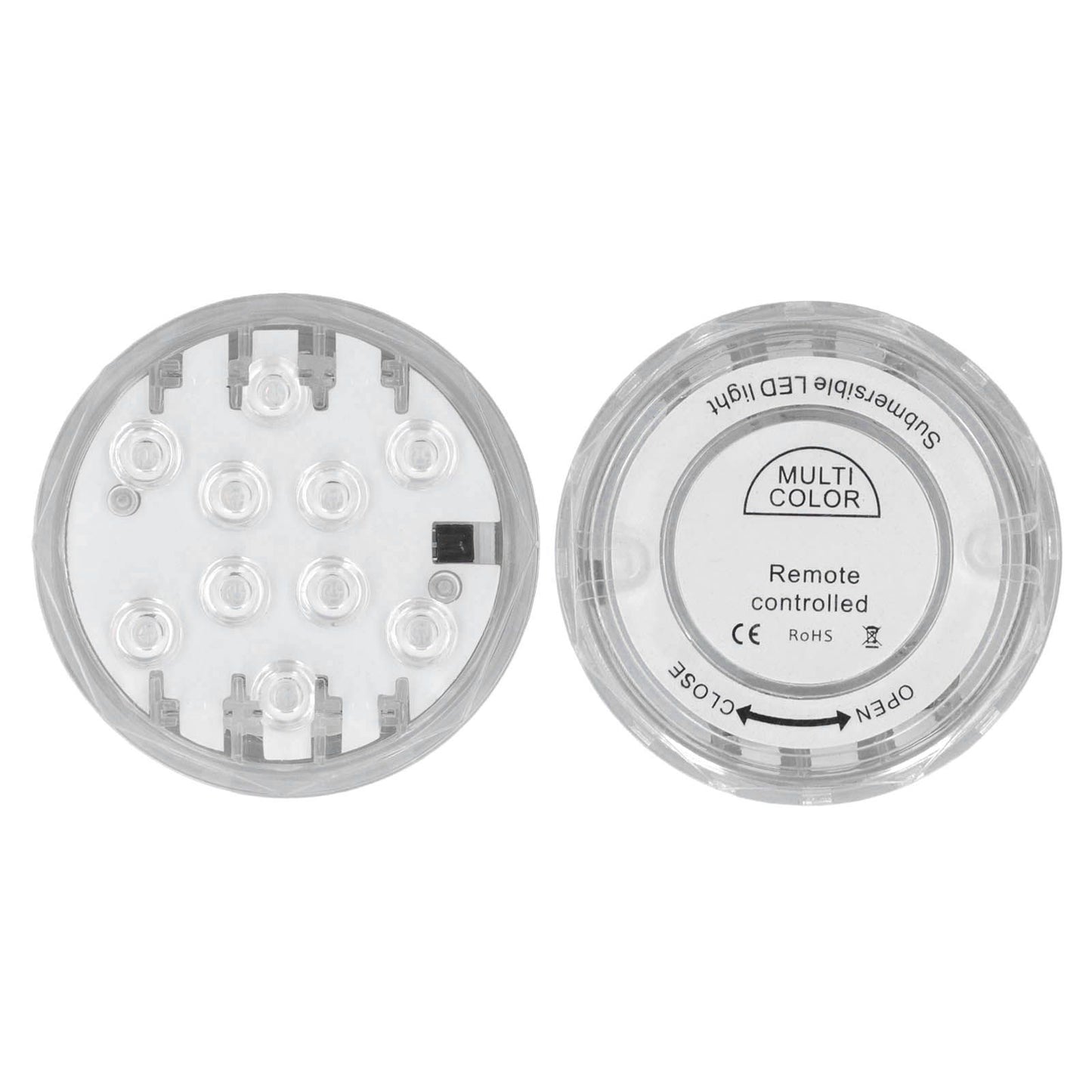 RGB Underwater Spot Light with Remote Control Submersible LED Light IP68 Waterproof for Aquarium Pond V1294-YM0523-3119220044411