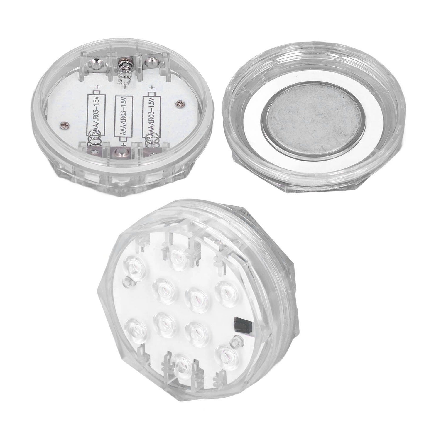 RGB Underwater Spot Light with Remote Control Submersible LED Light IP68 Waterproof for Aquarium Pond V1294-YM0523-3119220044411