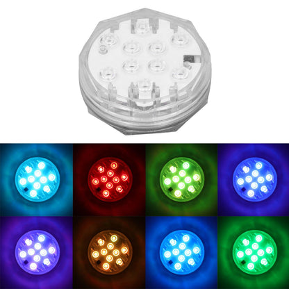 RGB Underwater Spot Light with Remote Control Submersible LED Light IP68 Waterproof for Aquarium Pond V1294-YM0523-3119220044411