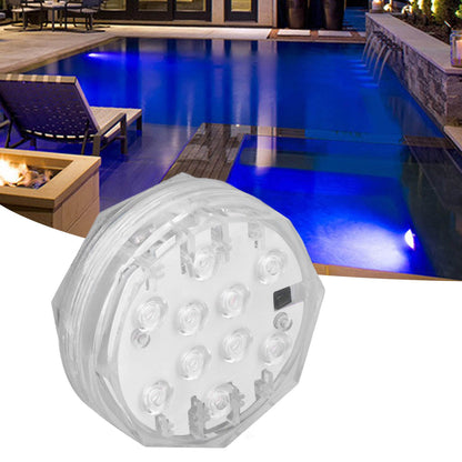 RGB Underwater Spot Light with Remote Control Submersible LED Light IP68 Waterproof for Aquarium Pond V1294-YM0523-3119220044411