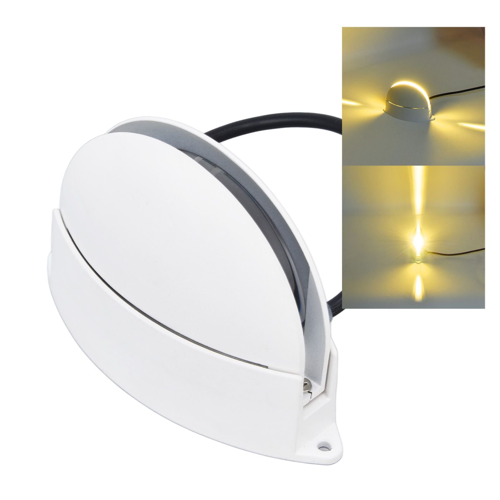 Window Sill Lamp 180 degrees Luminous Semicircular LED Wall Light for Hallway Corridor Living Room AC85-265V V1294-YM0523-3119220045112