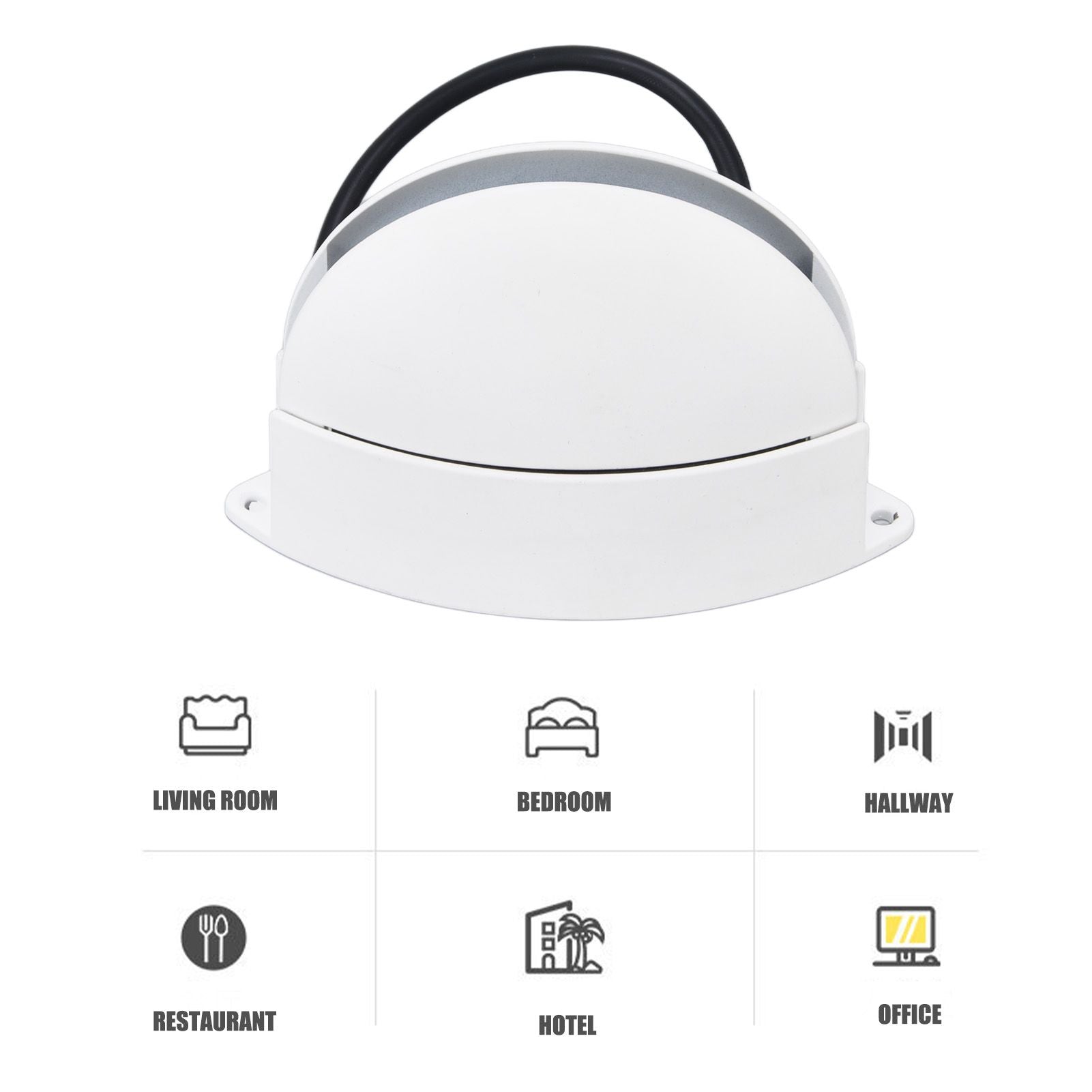 Window Sill Lamp 180 degrees Luminous Semicircular LED Wall Light for Hallway Corridor Living Room AC85-265V V1294-YM0523-3119220045112
