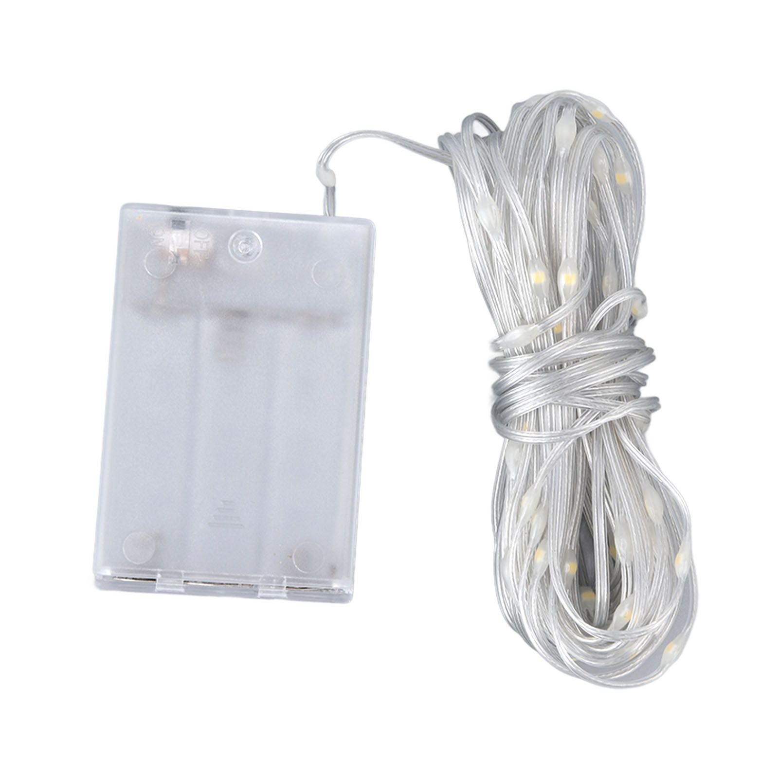 LED Curtain String Lights DIY 33 Feet Waterproof Warm Light Decorative String Lights for Outdoor V1294-YM0523-3119220048311