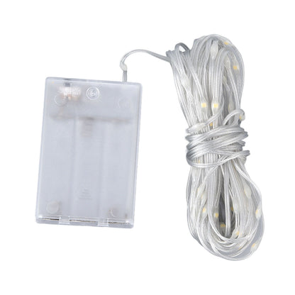 LED Curtain String Lights DIY 33 Feet Waterproof Warm Light Decorative String Lights for Outdoor V1294-YM0523-3119220048311