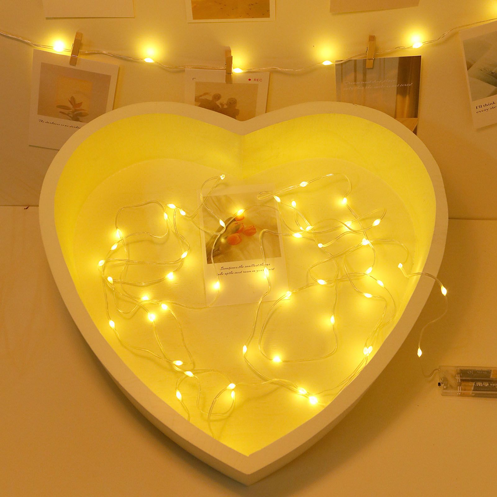 LED Curtain String Lights DIY 33 Feet Waterproof Warm Light Decorative String Lights for Outdoor V1294-YM0523-3119220048311