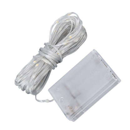 LED Curtain String Lights DIY 33 Feet Waterproof Warm Light Decorative String Lights for Outdoor V1294-YM0523-3119220048311